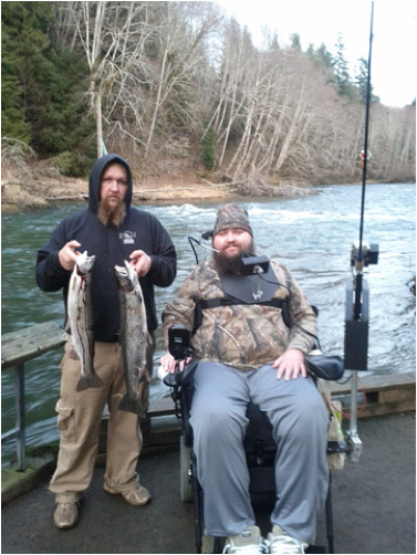 adaptive sports fishing with kens power casting system using designflex PSF100A pressure switch by World Magnetics