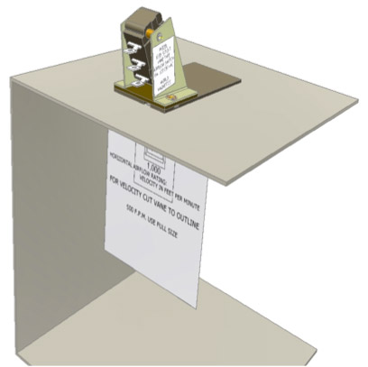 display of dietz 103b airflow detection switch mounted within vent duct from Dietz by World Magnetics