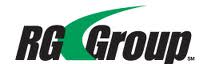 display of rg group fluid handling and motion control industry logo